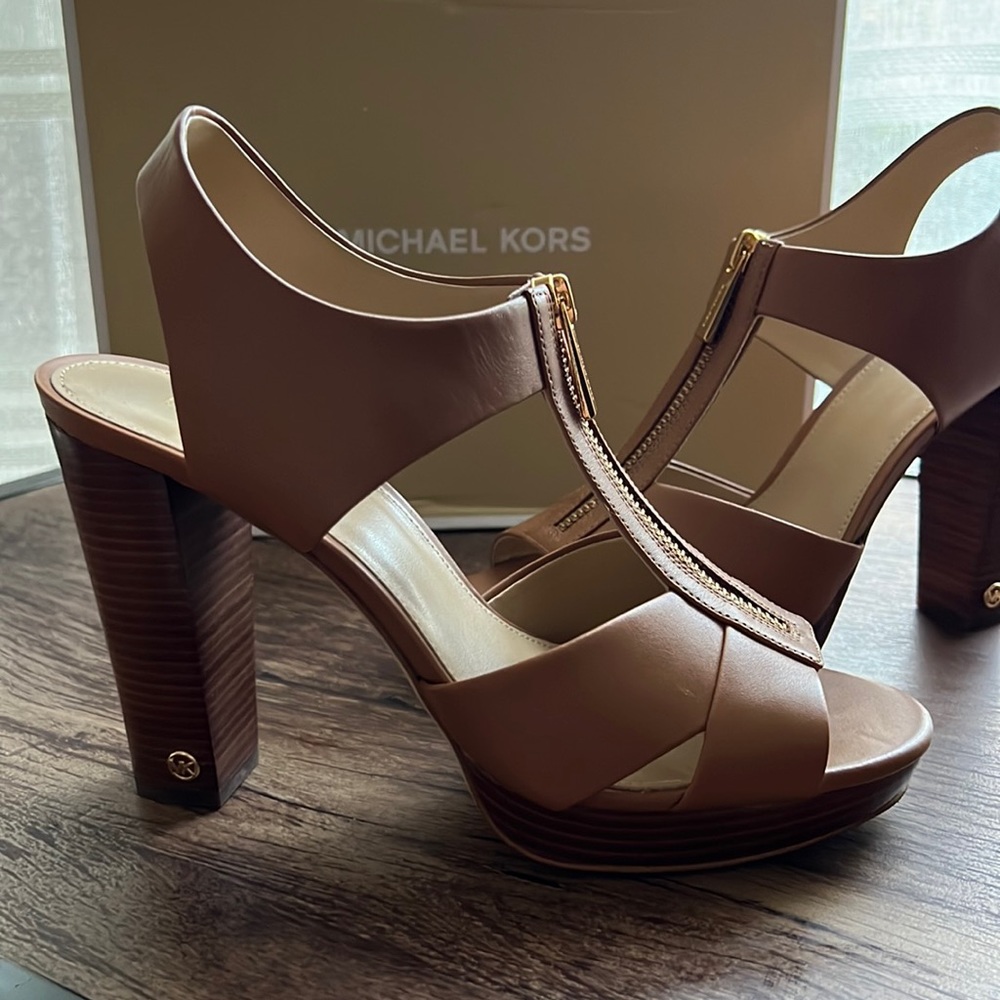 Michael Kors Women's Berkley T-Strap Platform Dress Sandals